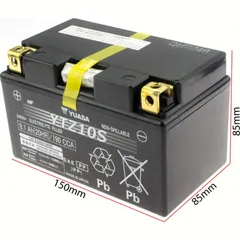 Akku, Motorradbatterie YTZ10S 12V/8,6AH DIN50801 SLA-Vliesbatterie - wartungsfrei geschlossen 150x87x93mm