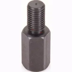 Adapter 10mm outer thread right turning/ 10mm inner thread(mirror) right turning thread - black