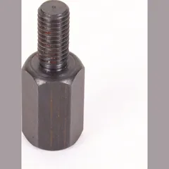 Adapter 8 mm outer thread right turning/ 8 mm inner thread(mirror) right turning thread - black