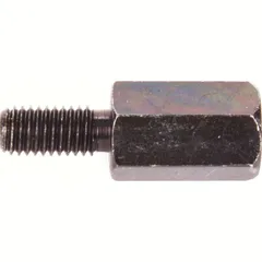 Adapter 8 mm outer thread left turning/ 8 mm inner thread(mirror) left turning thread - black