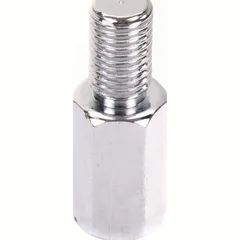 Adapter 10 mm outer thread right turning/ 10 mm inner thread(mirror) right turning thread - chrome
