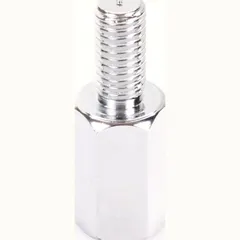 Adapter 8 mm outer thread right turning/ 8 mm inner thread(mirror) right turning thread - chrome
