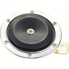 Horn 12V chrome/black diameter 90mm