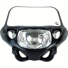 Enduro front mask with head light black ECE