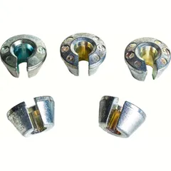 10 grams wheel balancing weights for spoke wheels - chrome (5 pieces set)