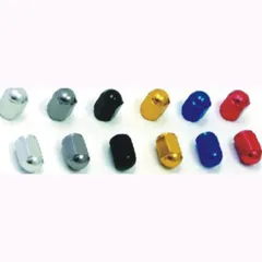 Valve cap aluminium black
