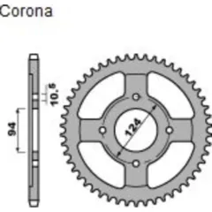 Steel Rear sprocket Ho 36Z Kr-282-36Z-530