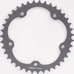 PBR aluminium sprocket hard anodized smoke grey 520-39T