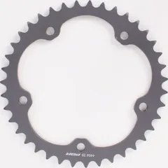 PBR aluminium sprocket hard anodized smoke grey 520-40T
