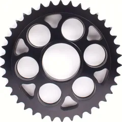 PBR aluminium rear sprocket hard anodized smoke grey 38T - 525