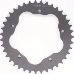PBR aluminium rear sprocket hard anodized smoke grey for PBR rear sprocket holder 520 - 42T