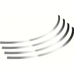 Felgenrandaufkleber, Rad-Klebeprofile chrom 14 - 16"