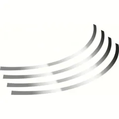 Felgenrandaufkleber, Rad-Klebeprofile chrom 17 - 20"