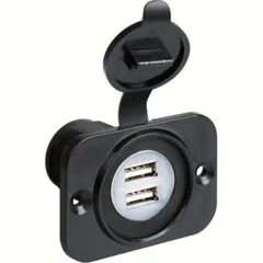 Ext-8, doppelter USB-Anschluss, Einbaumontage, 12/24V