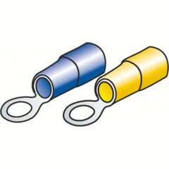 Kit 40 Ringkabelenden - Gelb/Blau