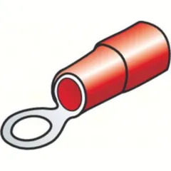 10 Endstücke - Ringkabelenden - rot