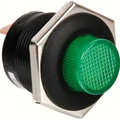 Tastschalter mit LED grün - 12/24V