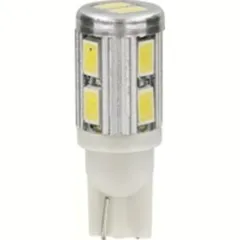 10-30V Mega-Led 10 - 10 SMD x 1 chip - (T10) - W2,1x9,5d - 2 pcs - D/Blister - White - Double polarity - Built-in resistor