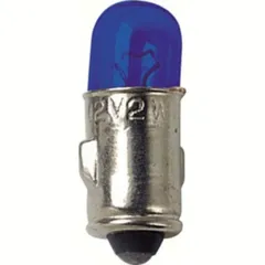Blaue Mignon-Lampe BA7S 2W, 2 Stk