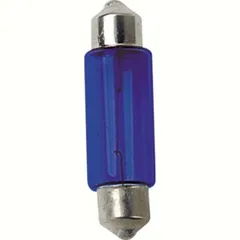 12V Festoon lamp - (C5W) - 11x35 mm - 5W - SV8,5-8 - 2 pcs - D/Blister - Blue