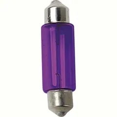 12V Festoon lamp - (C5W) - 11x35 mm - 5W - SV8,5-8 - 2 pcs - D/Blister - Purple