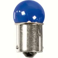 12V Blue Dyed Glass, single filament lamp - (R5W) - 5W - BA15s - 2 pcs - D/Blister