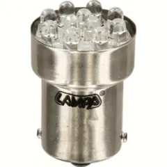 12V Multi-Led Lamp 11 Led - (R10W) - BA15s - 1 pcs - D/Blister - Red