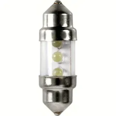 12V Festoon lamp 3 Led - 10x31 mm - SV8,5-8 - 2 pcs - D/Blister - White