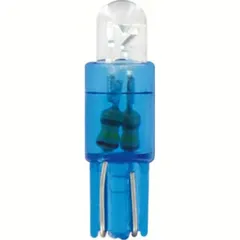 12V Micro lamp wedge base 1 Led - (T5) - W2x4,6d - 2 pcs - D/Blister - Blue