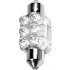 12V Festoon lamp 6 Led - 13x35 mm - SV8,5-8 - 1 pcs - D/Blister - White