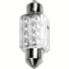 12V Festoon lamp 8 Led - 13x35 mm - SV8,5-8 - 1 pcs - D/Blister - Blue