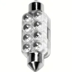 12V Festoon lamp 8 Led - 13x44 mm - SV8,5-8 - 1 pcs - D/Blister - Blue