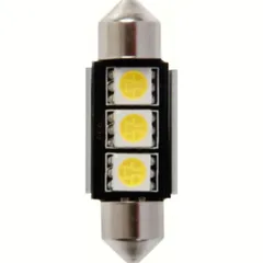12V Hyper-Led 9 - 3 SMD x 3 chips - (C5W) - 10x36 mm - SV8,5-8 - 1 pcs - Box - White - Double polarity - Built-in resistor