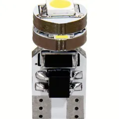 12V Hyper-Led 12 - 4 SMD x 3 chips - (T10) - Quadrifocus - W2,1x9,5d - 2 pcs - D/Blister - White - Double polarity - Built-in resistor