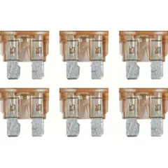 Smart Led, Set 6 Lamellensicherungen mit LED-Kontrollleuchte, 7,5A, 12/32V