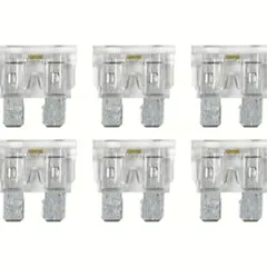 Smart Led, Set 6 Lamellensicherungen mit LED-Kontrollleuchte, 25A, 12/32V