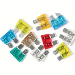 Smart Led, Mix 10 Lamellensicherungen mit LED-Kontrollleuchte, 12/32V, sortierte Amperezahl