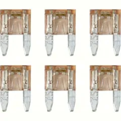 Smart Led, Set 6 Mikro-Lamellensicherungen mit LED-Kontrollleuchte, 7,5A, 12/32V