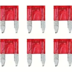 Smart-Led, set 6 indicator micro-blade fuses, 12/32V - 10A