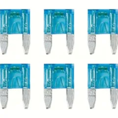 Smart-Led, set 6 indicator micro-blade fuses, 12/32V - 15A
