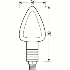 "Focal" corner lights - 12V/21W - black