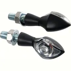"Pixia" Mini LED-Blinker Set 50x23mm 12V schwarz - E-geprüft