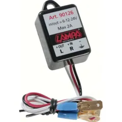 Electronic flasher device for LED indicators 6/12/24V