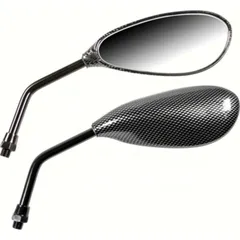Naked, pair of rearview mirrors carbon design right thread M10x1,25