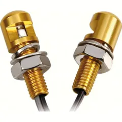 mini Led white light, 2 pcs M8x20 - gold
