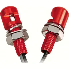 mini Led white light, M8x20, 2 pcs - red