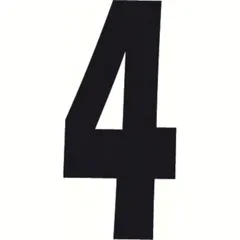 Spell-It, Adhesive number (140x65 mm) - Black - 4