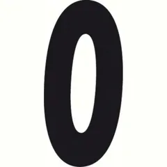 Spell-It, Adhesive number (140x65 mm) - Black - 0
