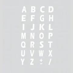 Klebebuchstabenset (15x10 mm)