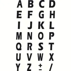 Klebebuchstabenset (15x10 mm) L90393
